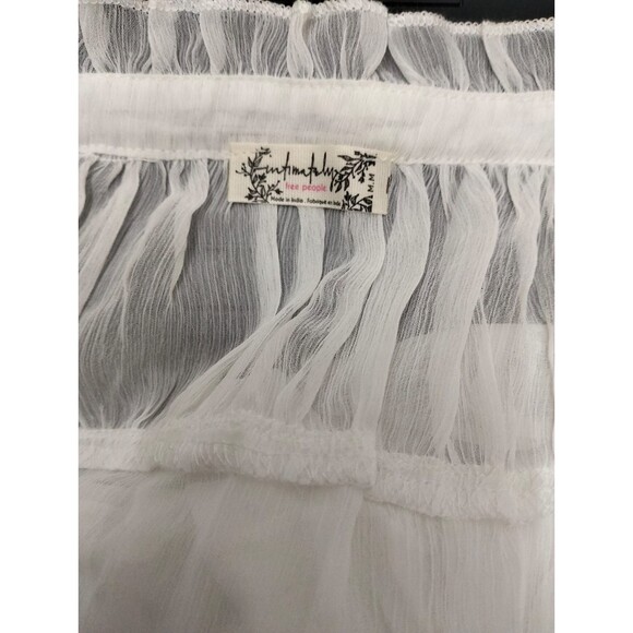 Intimately Free People Moon Phase Midi Slip Dress Ruffle Swingy Sheer M 277737 - Picture 9 of 9